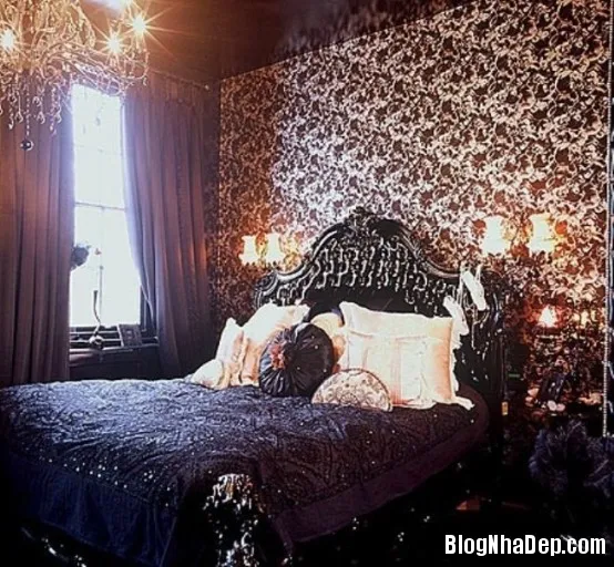 b3ddb968b4f34e4861bc8f2d22c20044 Trang trí phòng ngủ theo phong cách Gothic cổ điển