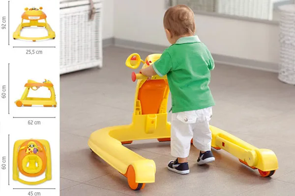 Xe được thiết kế đơn giản phù hợp cho bé từ 1-2 tuổi