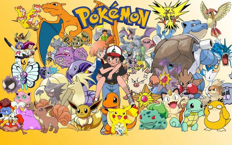 Phim truyện hoạt hình Pokemon với tạo hình nhân vật đa dạng
